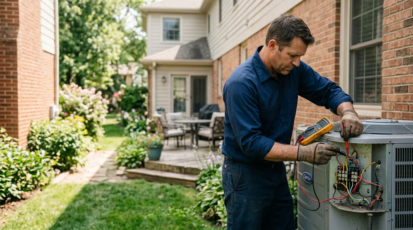 HVAC technician working near Delray, WV